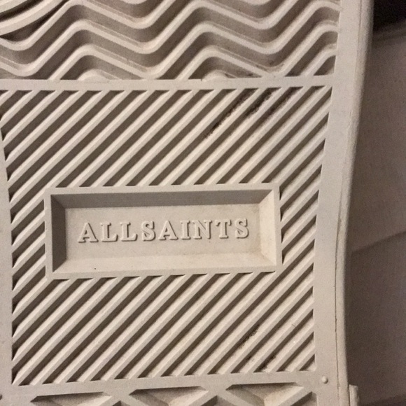 All saints Mens manny slip on canvas shoes sneakers off white/bone sz US 9 EU 42 - Picture 5 of 5